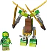 A LEGO Ninjago mech and minifigure on a white background. Podgląd zdjęcia produktu