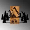Wallity, Natural Habitat, Wanddeko, Nussbaum, Metall, 57 x Produktbild-Vorschau 4