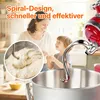 304 Edelstahl Knethaken für KitchenAid 4,5-5 QT,Rostfreier Produktbild-Vorschau 3