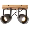 A close-up studio shot of a two-light ceiling spotlight fixture. Produktbild-Vorschau