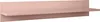 A pale pink floating shelf against a white background. Produktbild-Vorschau
