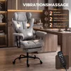 HOMCOM Bürostuhl ergonomisch Drehstuhl mit 6-Punkt-Massage Produktbild-Vorschau 4