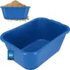 KOTARBAU® Mörtelkübel eckig 55 L Blau Kunststoff Produktbild-Vorschau 1