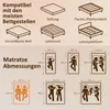 Matrace HOMCOM 140 × 200 cm, tvrdost H3, výška 20 cm, z Náhled obrázku produktu 3