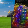 1.5X1.5m LED Solar Lichternetz Bunt 8 Lichtmodi Produktbild-Vorschau 8