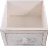 An empty white wooden drawer with a single knob is shown against a white background. Podgląd zdjęcia produktu