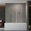 Duschabtrennung Faltbar Duschwand für Badewanne 120x140cm Produktbild-Vorschau 1