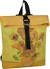 New Rebels Mart Art LA Sonnenblumen Rolltop Rucksack Produktbild-Vorschau 1