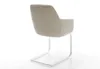 DELIFE Freischwinger Pejo-Flex Webstoff Soft Beige Produktbild-Vorschau 5