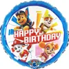 1 Folienballon Rund Paw Patrol - Happy Birthday, 46 cm / 18 Anteprima dell’immagine prodotto 3