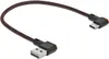 DELOCK USB-A 2.0  Stecker < USB-C Stecker gewinkelt 0,2m Anteprima dell’immagine prodotto 1