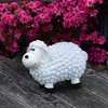 Weißes Schaf Gartenfigur 23 cm hoch Deko Figur Produktbild-Vorschau 3