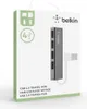 BELKIN HUB USB 2.0, 1:4, SLIM, PASSIV, czarny Podgląd zdjęcia produktu 3