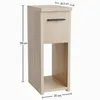 Nočný stolík - 20x30x55 cm - dub Torro - úzky - loftový Náhľad obrázku produktu 5