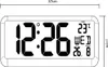 Große digitale Wanduhr mit Temperatursensor, 37 x 17 cm Produktbild-Vorschau 2