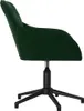Side view of a dark green upholstered office chair. Produktbild-Vorschau