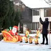 Outsunny opblaasbare kerstman op een slee met 2 rendieren Productafbeelding-voorbeeld 3