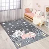 Kinderteppich Teddy-Bär - Grau, Rosa - 140x200 cm - Produktbild-Vorschau 1