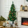 Mezzo albero di Natale artificiale da 120 cm, 140 rami Anteprima dell’immagine prodotto 5
