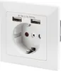 DIGITUS Unterputz Steckdose 250V + 2 x USB A, weiß Produktbild-Vorschau 5