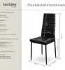 tectake® Set Esszimmerstuhl Thomas gepolstert mit Produktbild-Vorschau 5