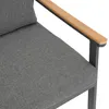 DEGAMO Loungeset CALGARY, Alu anthrazit + Kunstholz braun, Produktbild-Vorschau 5