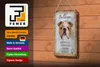 Blechschild Spruch 12x18cm Bulldogge Hund gesellig Schild Produktbild-Vorschau 3