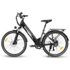 A black electric bicycle is shown against a white background. Produktbild-Vorschau
