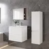 60 cm Badmöbel-Set Unterschrank mit dünn Keramik waschtisch Produktbild-Vorschau 3