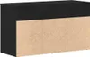vidaXL Schuhbank 80 x 30 x 45 cm Holzwerkstoff Schwarz Produktbild-Vorschau 6