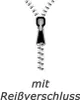 A zipper is shown with German text below it. Produktbild-Vorschau
