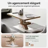 CASARIA® Table basse blanc chêne 90x60x45cm Table de salon Voir les images du produit 3