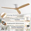 Sofucor Deckenventilator, 132 cm, Massivholz, ohne Leuchte Produktbild-Vorschau 5