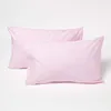 HOMESCAPES Rosa Kissenbezug 40 x 60 cm, 100% Baumwolle Produktbild-Vorschau 1