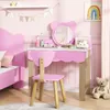 Ensemble de coiffeuse pour enfants AIYAPLAY avec tabouret Voir les images du produit 2