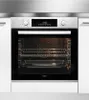 A built-in oven with its door open, showing the interior racks and a baking tray. Produktbild-Vorschau