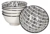 zestaw 6 misek Jail Bowl 500ml czarno-biała miska deserowa Podgląd zdjęcia produktu 2