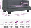 vidaXL Pelíšek pro psy tmavě šedý 60x40x30 cm Velvet Náhled obrázku produktu 7