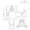 KLAK 40 - 3-Weg Verbinder Eckverbinder Nut 8 für Aluprofil Produktbild-Vorschau 4