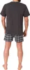 Normann Herren kurzarm Schlafanzug Shorty Pyjama mit Hose Produktbild-Vorschau 3