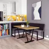 Banquette d'angle AKIKO METAL avec table et bancs 168x128 Voir les images du produit 2