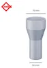 INEFA Reduzierstück Fallrohr, PVC DN75/50 Grau Zubehör Produktbild-Vorschau 2