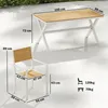 Gartenmöbel Set Sitzgruppe 7-teilig Tisch mit 6 stapelbare Produktbild-Vorschau 5