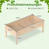 COSTWAY Podwyższona grządka drewniana, grządka dla dzieci, Podgląd zdjęcia produktu 3