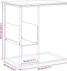 Bočný stolík biely 55x36x59,5 cm spracované drevo Náhľad obrázku produktu 9