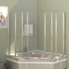 vidaXL Duschabtrennung 120x140 cm Hartglas Transparent Produktbild-Vorschau 4