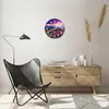Wanduhr - Rund - Glasuhr - Wiese Berg Himmel Landschaft - Produktbild-Vorschau 6