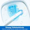 wlich Einweg Toilettenbürste, Klobürste mit 48 Stück Produktbild-Vorschau 3