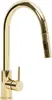 A close-up studio shot of a gold kitchen faucet against a white background. Anteprima dell’immagine prodotto