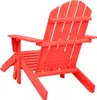 vidaXL Záhradná stolička Adirondack s podnožkou z masívneho Náhľad obrázku produktu 3